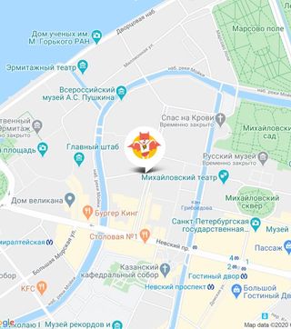 Карта — Санкт-Петербург, ул. Большая Конюшенная, д. 19/8